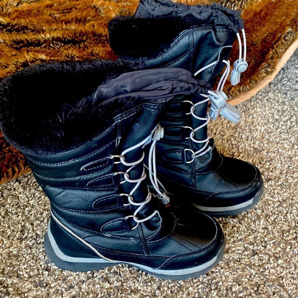 Land End kids snow ⛄️ boots 12 m Black